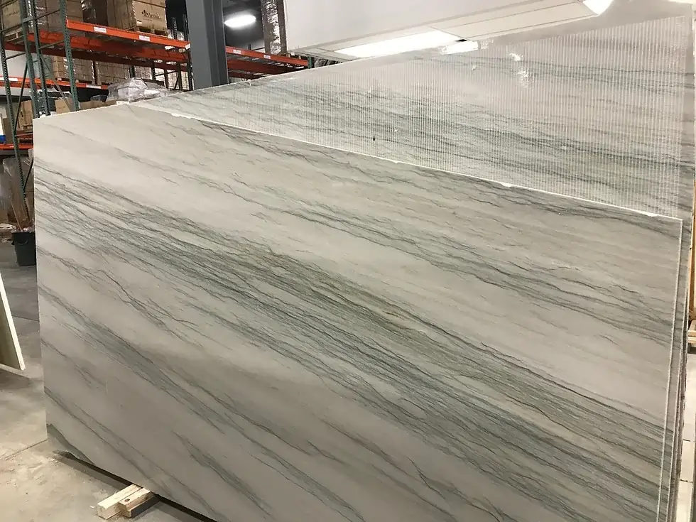 Audacia quartzite slab, 3cm, at the Pistritto Marble store in Hartford