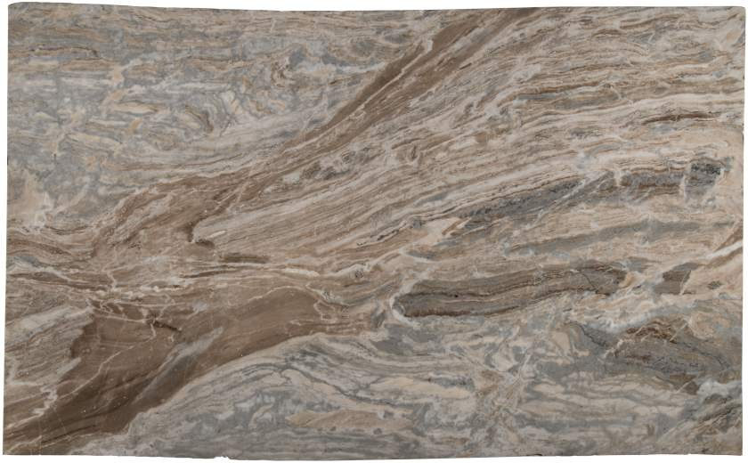 Brown Fantasy quartzite slab, 3cm, at the Pistritto Marble store